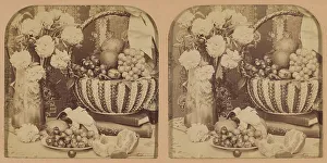 Fruit Basket Prints: A Study in Still Life. 1902. Creator: RY Young