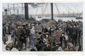 A Study from Life on Princes Landing Stage, Liverpool - Destroyed by Fire July 28, 1874 A Study from Life on Princes Landing Stage, Liverpool - Destroyed by Fire July 28, 1874