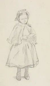 Study for a Little Girl. Creator: Charles Samuel Keene (British, 1823-1891)