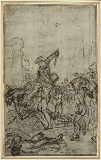 Violence Gallery: Study for Lucains 'La Pharsale', Canto IV, c. 1766