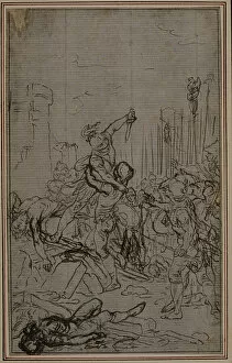 Violence Gallery: Study for Lucains 'La Pharsale', Canto VI, c. 1766