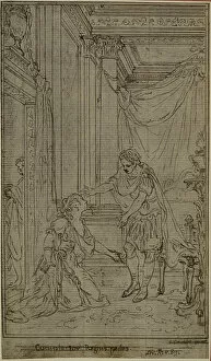 Pleading Gallery: Study for Lucains 'La Pharsale', Canto X, c. 1766