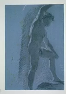 Study of a Male Nude, c. 1810. Creator: Pierre-Paul Prud'hon (French, 1758-1823)
