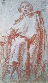 Images Dated 19th September 2005: Study of a Man, 18th century. Artist: Giovanni Battista Tiepolo