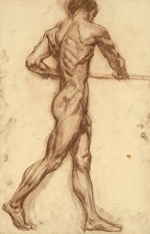 Muscular Prints: Study of a man at a horizontal bar, 1910-1920. Creator: Emil Alexay-Olexak