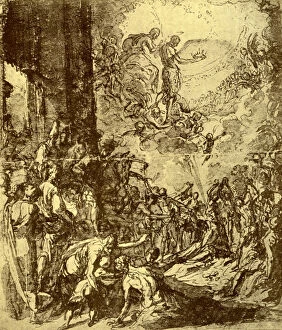 Study for the Martydom of St Stephen, by Tintoretto, 1913.Artist: Jacopo Tintoretto
