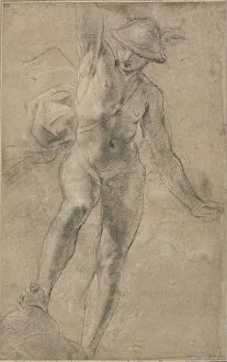 Cavedoni Giacomo Prints: Study for Mercury, 1613/14. Creator: Giacomo Cavedone