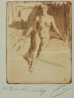 Zorn Anders Prints: Study from Model, 1898. Creator: Anders Leonard Zorn