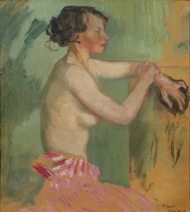 Life Model Prints: Study of a Model, 1920. Creator: Helmer Osslund
