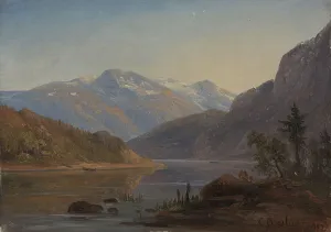 Fjord Prints: Study from Norway, probably between 1840 and 1845. Creator: Chrystian Breslauer
