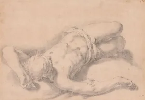 Bloemaert Abraham Prints: Study of a Nude Man, 1645-51. Creator: Abraham Bloemaert