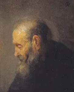 La Vieillesse Prints: Study of an Old Man in Profile, 1628-1632. Creator: Rembrandt Harmensz van Rijn