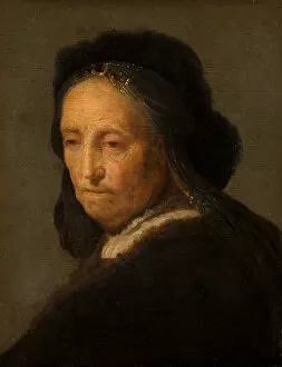 The Mauritshuis Gallery: Study of an old woman, ca 1630-1634. Creator: Rembrandt van Rhijn, (School)