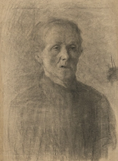Study of an Old Woman's Head, 1898-1902. Creator: Elemir Halasz-Hradil. Study of an Old Woman's Head, 1898-1902. Creator: Elemir Halasz-Hradil