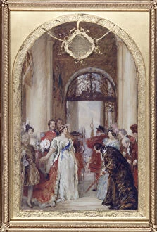 Ceremony Collection: Study for the Opening of the Royal Exchange by Queen Victoria, London, c1891