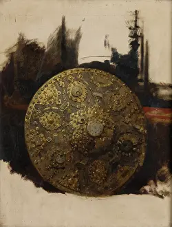 Stanislaus Von Prints: Study of an Oriental Shield, 1879. Creator: Stanislaus von Chlebowski