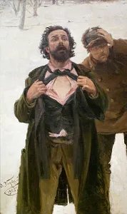 Violence Gallery: Study for the painting Bloody Sunday (22 January 1905), 1905. Artist: Vladimir Makovsky