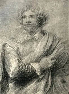 Great Masters Prints: Study for the painting of the engraver