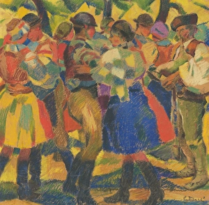Gustav Prints: Study for the Painting Wedding I. around 1930. Creator: Gustav Mally