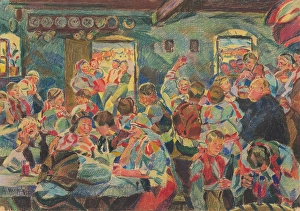 Gustav Prints: Study for the Painting Wedding II. around 1930. Creator: Gustav Mally