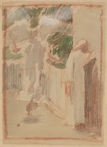 Pearce Charles Sprague Prints: Study for a Panel, 1890/1897. Creator: Charles Sprague Pearce