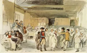 Cello Gallery: Study for Penny Wedding, 1817, (1946). Creator: David Wilkie