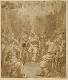 Study for the Pentecost, c.1580. Creator: Simone Peterzano
