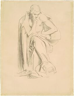 Thinking Gallery: Study for 'Philosophy', 1922-1925. Creator: John Singer Sargent