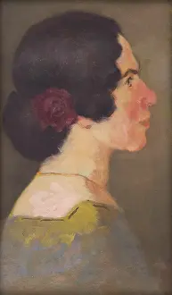 Milan Thomka Mitrovsk Prints: Study for the Portrait of the Artist Jonasova, 1900-1905. Creator: Milan Thomka Mitrovsky