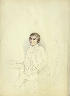 Study for Portrait of Boy with Book, n. d. Creator: Elizabeth Murray