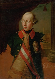 Batoni Pompeo Prints: Study for a portrait of Emperor Joseph II, 1769. Creator: Pompeo Batoni