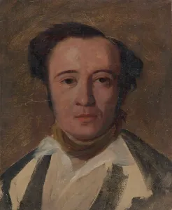 Robert Wilhelm Ekman Prints: Study for Portrait of Frans Pippingsköld, 1850-1859. Creator: Robert Wilhelm Ekman