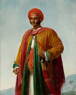 Girodet De Roucy Trioson Gallery: Study for Portrait of an Indian, ca. 1807. Creator: Girodet de Roucy-Trioson