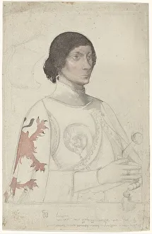 Lordship Prints: Study after the portrait of a lord of Naaldwijk, 1869-1925. Creator: Antoon Derkinderen