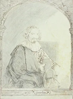 Christian Josi Prints: Study for Portrait of a Man in an Arm Chair