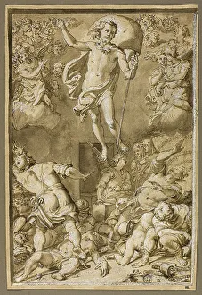 Study for the Resurrection, c.1574. Creator: Santi di Tito