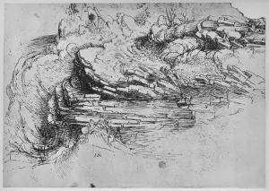 Study of Rock Formations, c1480 (1945). Artist: Leonardo da Vinci