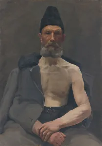 Topless Prints: Study of a Russian captive, 1922. Creator: Ladislav Treskon