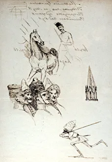 Study of Russians, c1823-1870. Artist: Prosper Merimee