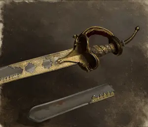 Scabbard Prints: Study of a Sabre, before 1874. Creator: Stanislaus von Chlebowski