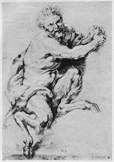 Study of a Satyr, 1913.Artist: Peter Paul Rubens