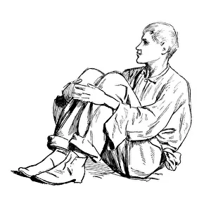Images Dated 18th February 2009: Study of a seated man, 1895