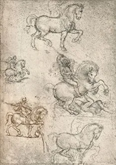 Jean Paul Prints: Study for the Sforza Monument, c1482-c1499 (1883). Artist: Leonardo da Vinci