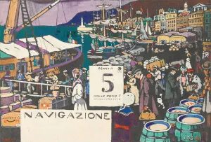 Study for a ship poster, 1906. Creator: Kandinsky, Wassily Vasilyevich (1866-1944)
