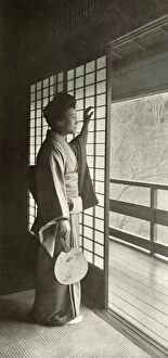 Herbert George Ponting Collection: A Study by the Shoji, 1910. Creator: Herbert Ponting