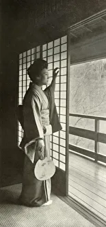 Macmillan And Co Gallery: A Study by the Shoji, 1910. Creator: Herbert Ponting