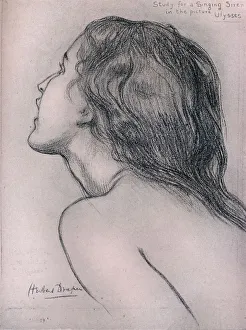 Study for a Singing Siren, c1909. Artist: Herbert James Draper