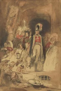 Mysore Karnataka India Prints: Study for Sir David Baird Discovering the Body of Tipu Sahib