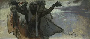 Slovanska Epopej Prints: Study for the Slav Epic. Artist: Mucha, Alfons Marie (1860-1939)