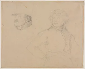 1791 1824 Prints: Study of Two Soldiers, 1818-1819. Creator: Theodore Gericault (French, 1791-1824)